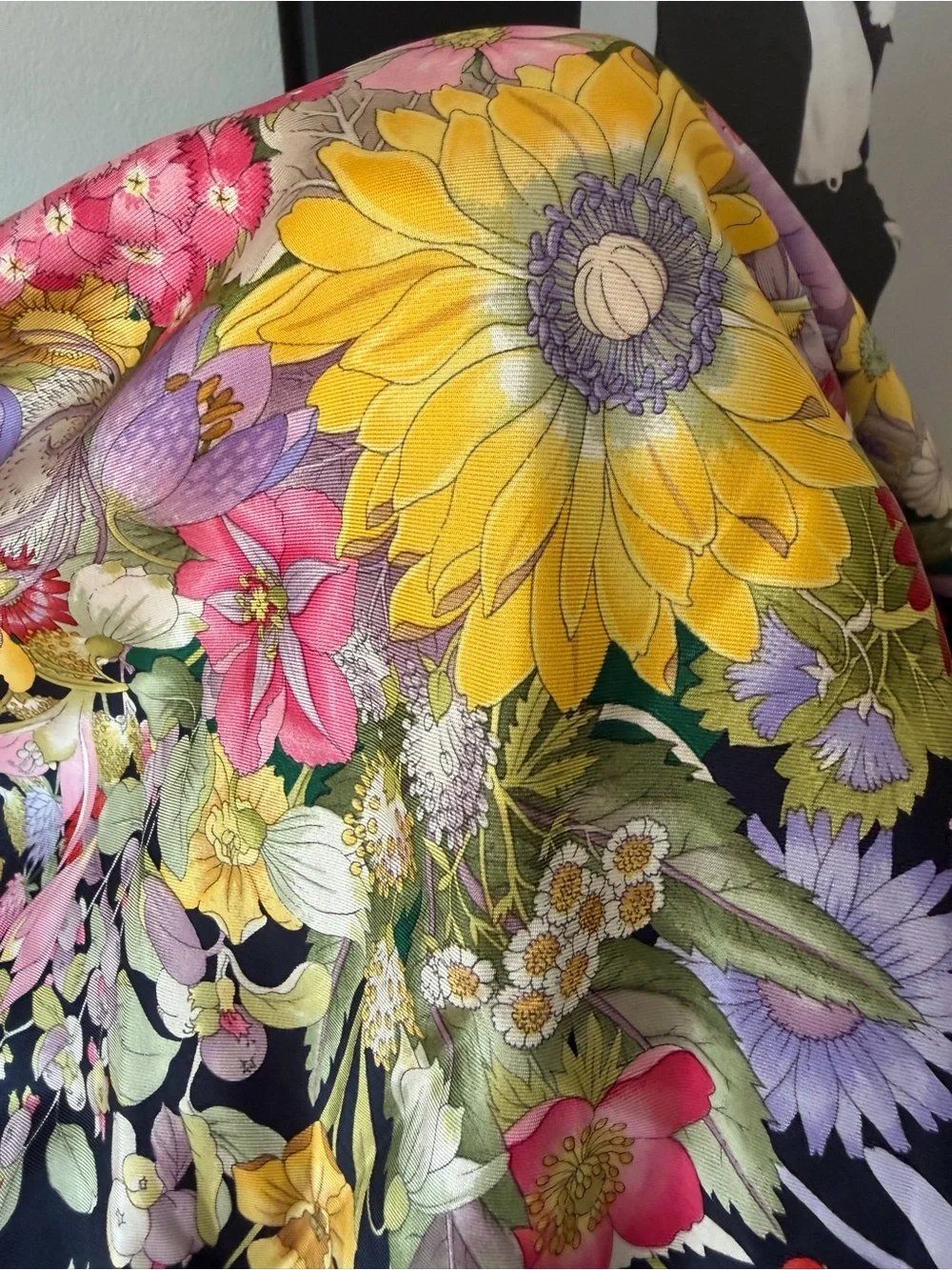 Gucci Silk Floral Scarf
